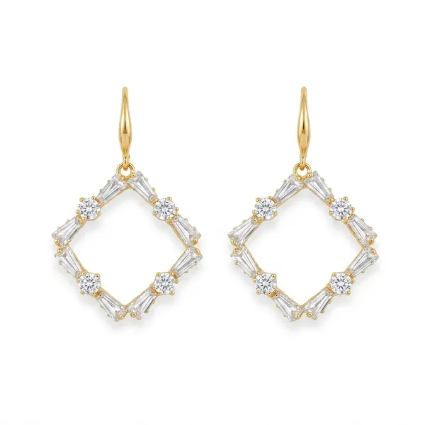 The99jewel_Gold_Plated_American_Diamond_Statement_Earrings_For_Women_Gold