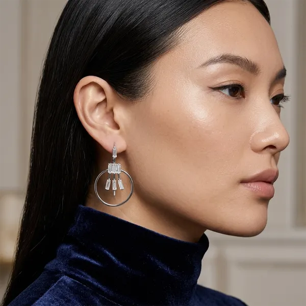 The99jewel_Dazzling_Silver_Plated_American_Diamond_Stone_Earrings_Silver