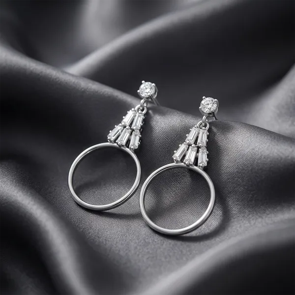 The99jewel_Dazzling_Silver_Plated_American_Diamond_Stone_Earrings_Silver