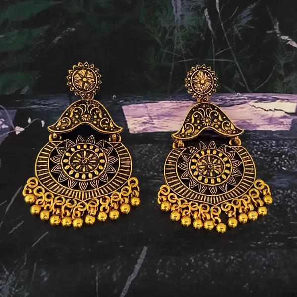 The99jewel_Ethnic_Floral_Carved_Chandbali_Earrings_Gold