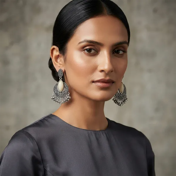 The99jewel_Antique_Finish_Oxidised_Dangler_Earrings_Oxidised