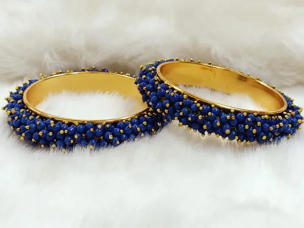 The99jewel_Pink_Beaded_Gold_Plated_Bangles_For_Girls_Women_2_Bangle_In_A_Set_Blue