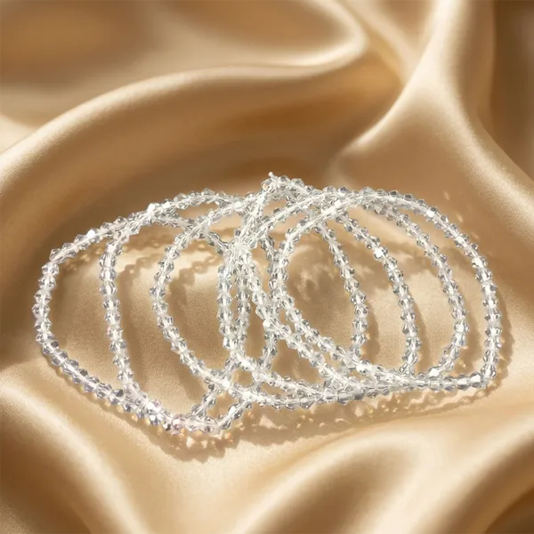 The99jewel_White_Fashion_Bracelet_Combo_Set_Of_6_For_Women_White