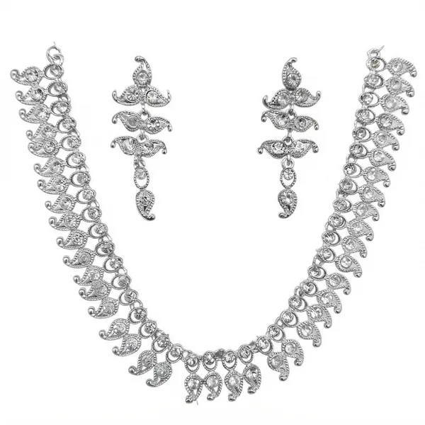 The99jewel_Radiant_Austrian_Stone_Fashion_Necklace_Set_Silver