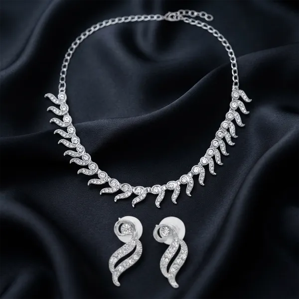The99jewel_Festive_Austrian_Stone_Statement_Jewellery_Set_Silver