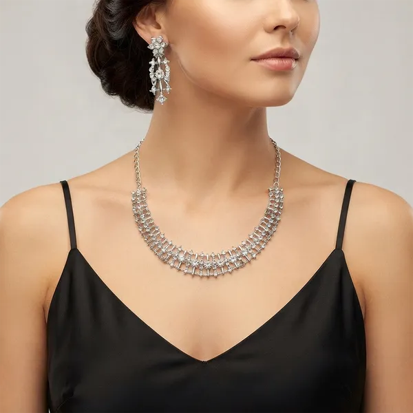 The99jewel_Festive_Austrian_Stone_Statement_Jewellery_Set_Silver
