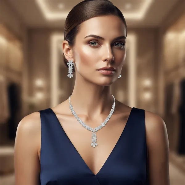 The99jewel_Festive_Austrian_Stone_Statement_Jewellery_Set_Silver