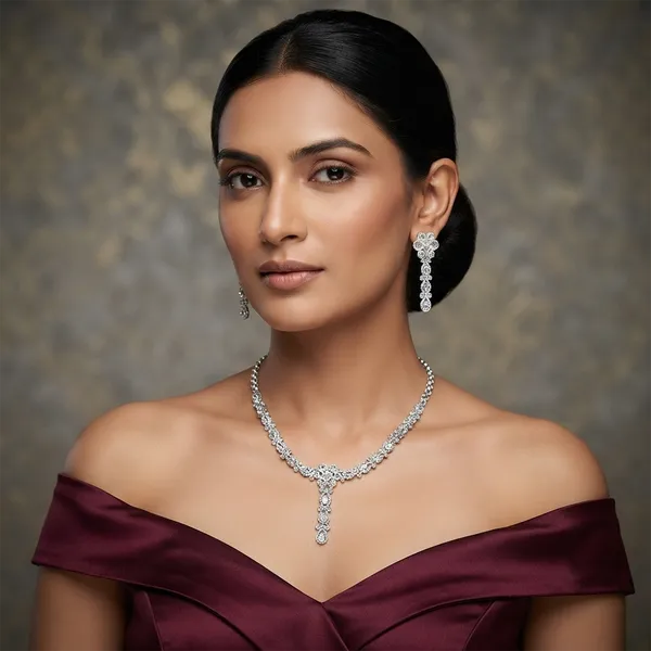 The99jewel_Festive_Austrian_Stone_Statement_Jewellery_Set_Silver