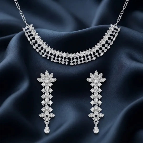 The99jewel_Festive_Austrian_Stone_Statement_Jewellery_Set_Silver