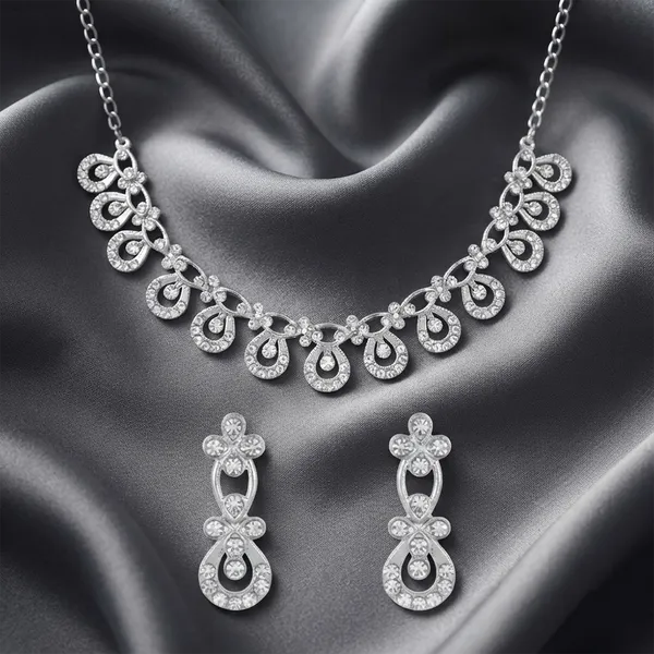 The99jewel_Festive_Austrian_Stone_Statement_Jewellery_Set_Silver