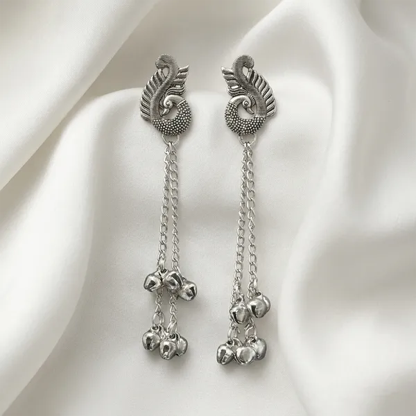 The99jewel_Oxidised_Plated_Kashmiri_Ghungroo_Dangler_Earrings_Oxidised