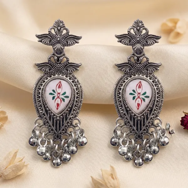 The99jewel_Oxidised_Plated_Pearl_Dangler_Earrings_Oxidised