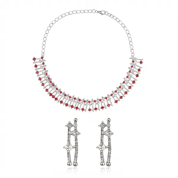 The99jewel_Dazzling_Austrian_Stone_Necklace_Set_With_Earrings_Red