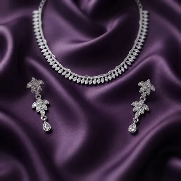 The99jewel_Prestige_Austrian_Stone_Statement_Necklace_Set_Silver