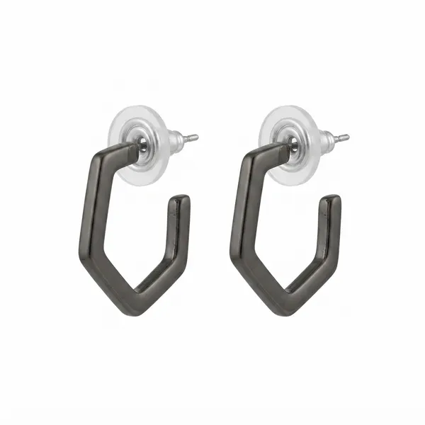 The99jewel_Trendy_Black_Geometric_Hoop_Earrings_For_Women_Black