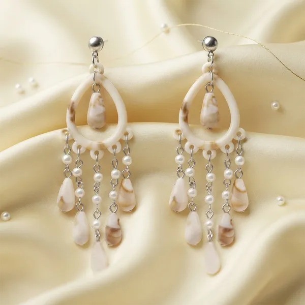 The99jewel_Bohemian_Shell_Pearl_Drop_Dangler_Earrings_For_Women_Silver
