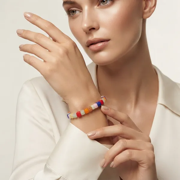The99jewel_Colorpop_Frosted_Cube_Beads_Stretch_Bracelet_For_Women_Girls_Multi