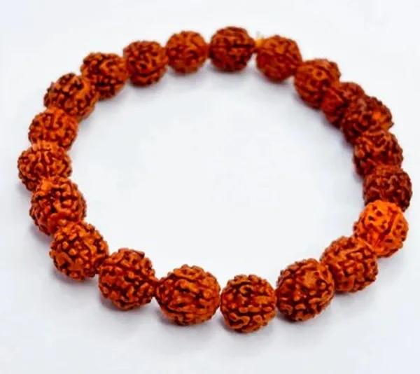 The99jewel_Spiritual_Rudraksha_Beads_Stretch_Bracelet_For_Men_Brown