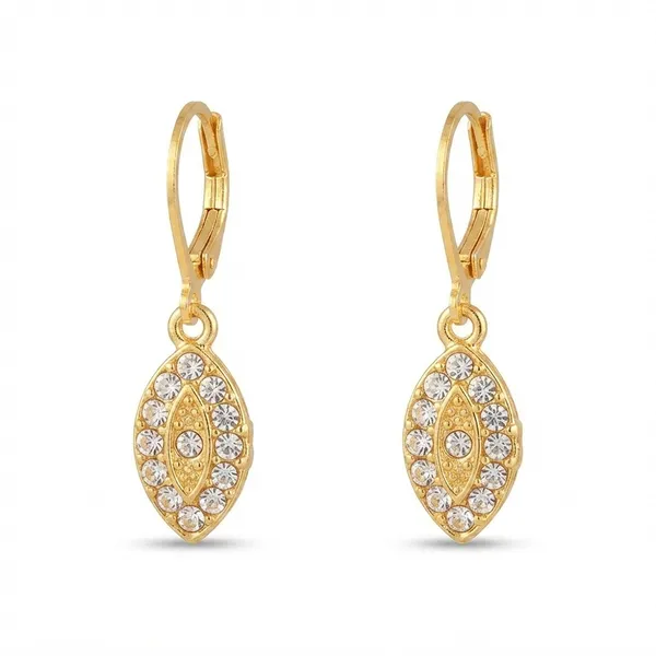 The99jewel_Gold_Plated_Austrian_Stone_Eye_Shape_Hoop_Earrings_For_Women_Gold