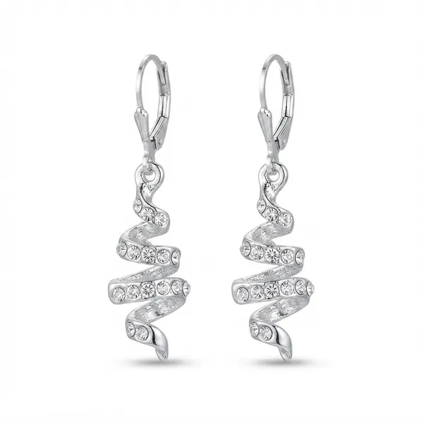 The99jewel_Silver_Plated_Austrian_Stone_S_Curved_Shape_Hoop_Earrings_For_Women_Silver