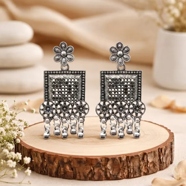The99jewel_Oxidised_Silver_Plated_Traditional_Jhumki_Earrings_For_Women_Oxidised