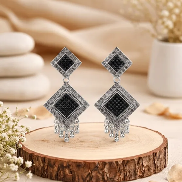 The99jewel_Oxidised_Silver_Plated_Traditional_Jhumki_Earrings_For_Women_Oxidised