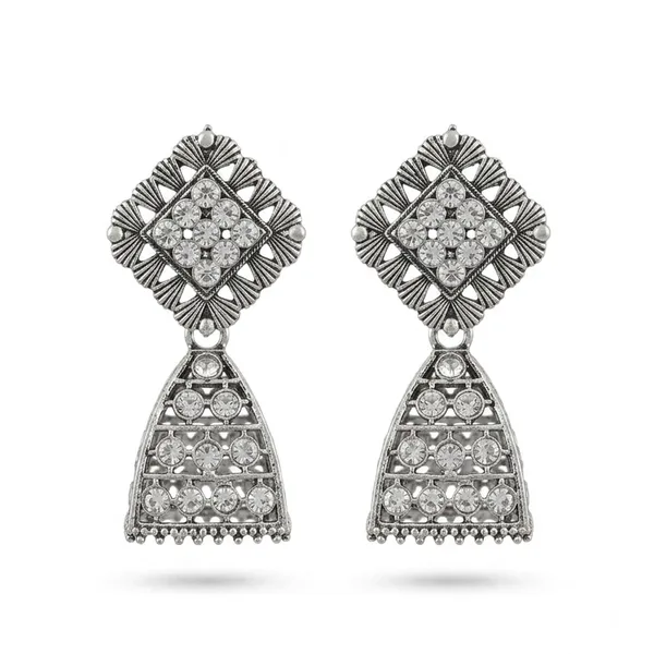 The99jewel_Oxidised_Silver_Plated_Traditional_Jhumki_Earrings_For_Women_Oxidised