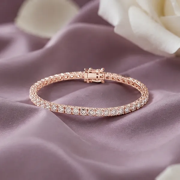 The99jewel_Sparkluxe_Crystal_Stone_Rose_Gold_Plated_Tennis_Bracelet_For_Women_Rose_Gold