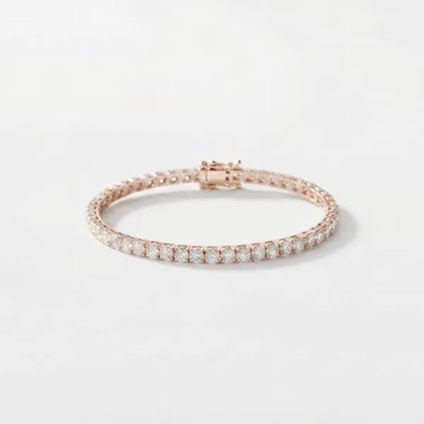 The99jewel_Sparkluxe_Crystal_Stone_Rose_Gold_Plated_Tennis_Bracelet_For_Women_Rose_Gold