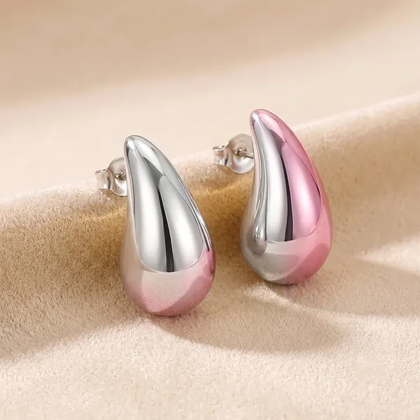 The99jewel_Stylish_Minimalist_Statement_Stud_Earrings_Pink