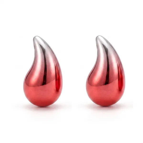 The99jewel_Stylish_Minimalist_Statement_Stud_Earrings_Red