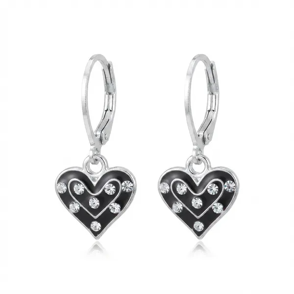 The99jewel_Designer_Party_Wear_Austrian_Stone_Heart_Shape_Hoop_Earrings_Black
