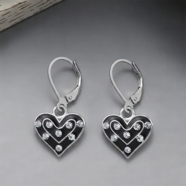 The99jewel_Designer_Party_Wear_Austrian_Stone_Heart_Shape_Hoop_Earrings_Black