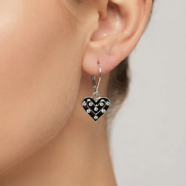 The99jewel_Designer_Party_Wear_Austrian_Stone_Heart_Shape_Hoop_Earrings_Black