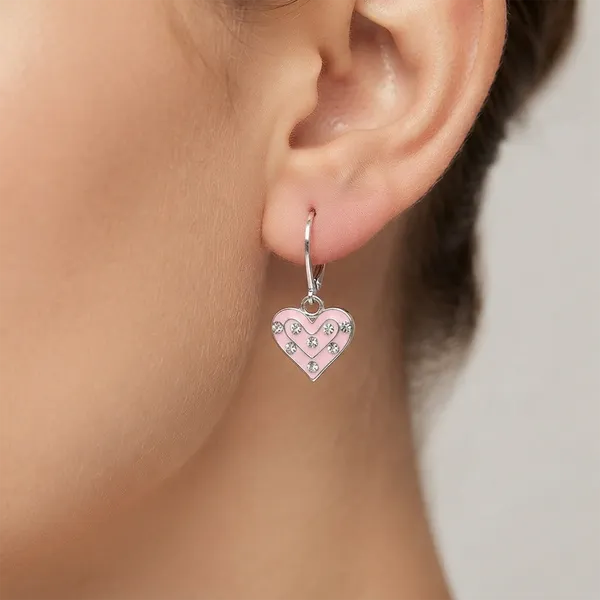 The99jewel_Designer_Party_Wear_Austrian_Stone_Heart_Shape_Hoop_Earrings_Pink
