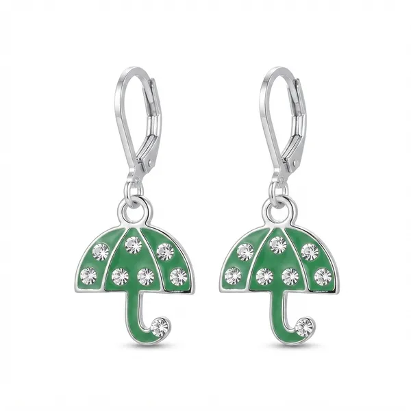 The99jewel_Elegant_Jewellery_Silver_Plated_Austrian_Stone_Umbrella_Shape_Earrings_Mint_Green