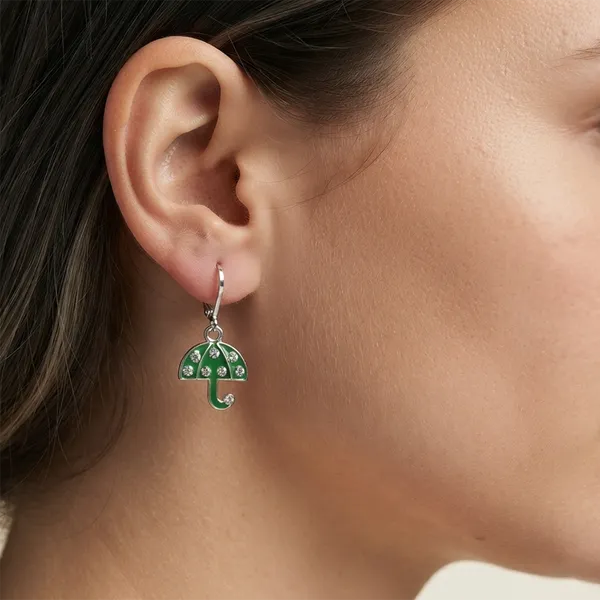 The99jewel_Elegant_Jewellery_Silver_Plated_Austrian_Stone_Umbrella_Shape_Earrings_Mint_Green