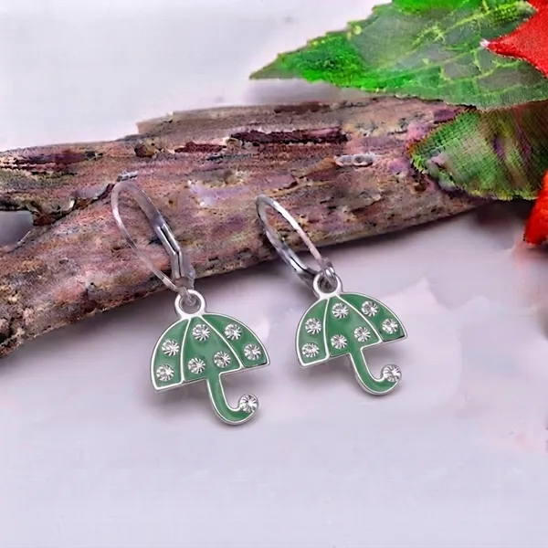 The99jewel_Elegant_Jewellery_Silver_Plated_Austrian_Stone_Umbrella_Shape_Earrings_Mint_Green