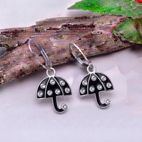 The99jewel_Elegant_Jewellery_Silver_Plated_Austrian_Stone_Umbrella_Shape_Earrings_Black