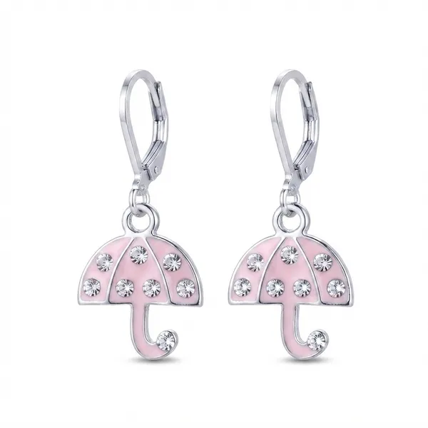 The99jewel_Elegant_Jewellery_Silver_Plated_Austrian_Stone_Umbrella_Shape_Earrings_Pink