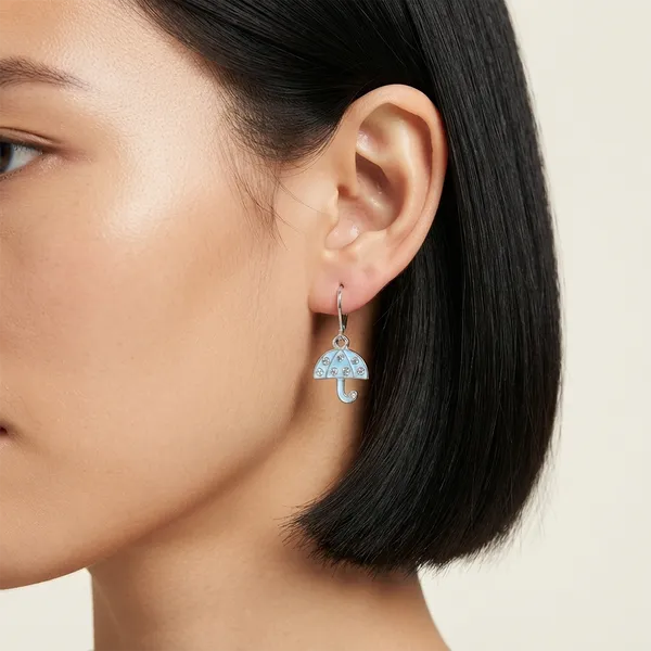 The99jewel_Elegant_Jewellery_Silver_Plated_Austrian_Stone_Umbrella_Shape_Earrings_Light_Blue