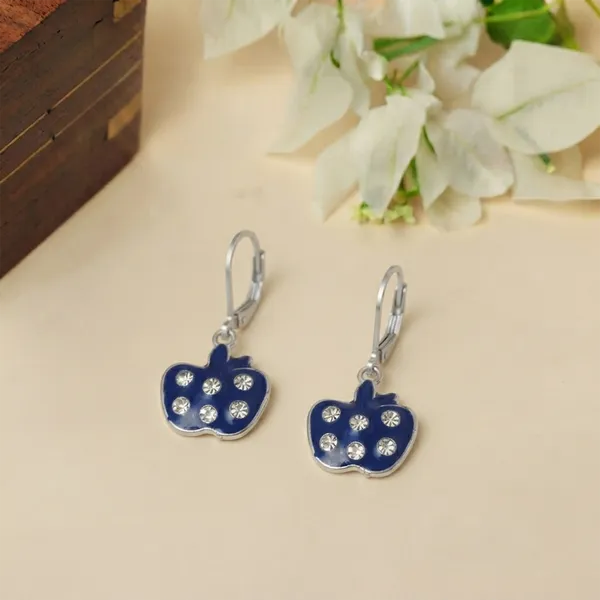 The99jewel_Premium_Silver_Plated_Party_Wear_Austrian_Hoop_Earrings_Blue