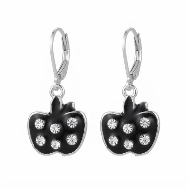 The99jewel_Premium_Silver_Plated_Party_Wear_Austrian_Hoop_Earrings_Black
