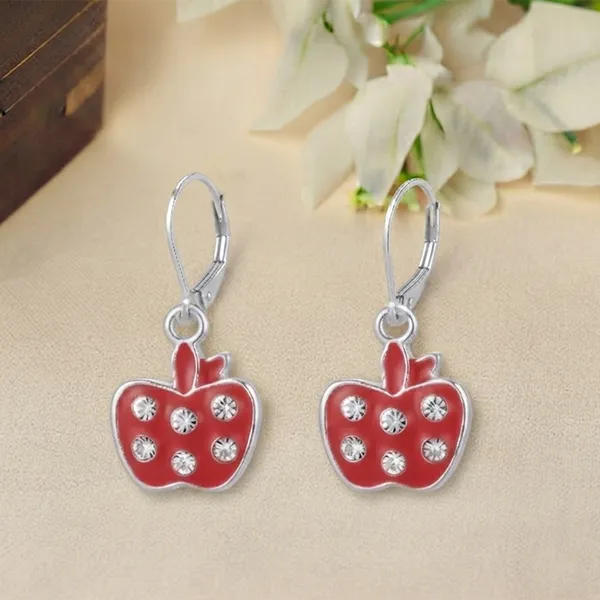 The99jewel_Premium_Silver_Plated_Party_Wear_Austrian_Hoop_Earrings_Red