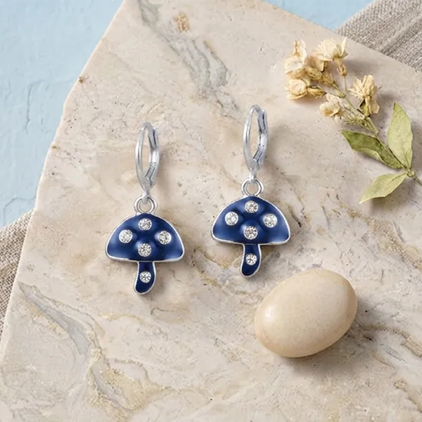 The99jewel_Contemporary_Silver_Plated_Austrian_Stone_Hoop_Earrings_For_Women_Blue