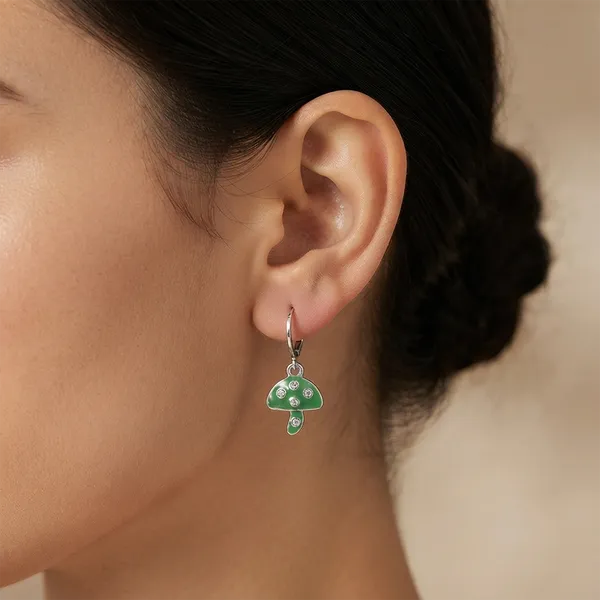 The99jewel_Contemporary_Silver_Plated_Austrian_Stone_Hoop_Earrings_For_Women_Mint_Green