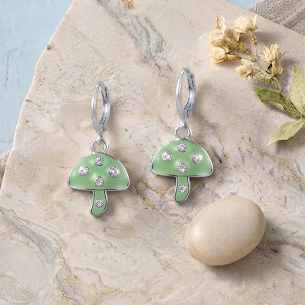 The99jewel_Contemporary_Silver_Plated_Austrian_Stone_Hoop_Earrings_For_Women_Mint_Green