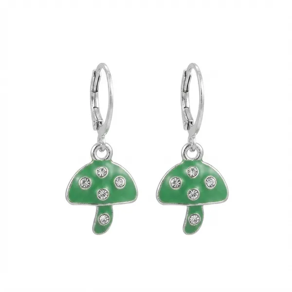 The99jewel_Contemporary_Silver_Plated_Austrian_Stone_Hoop_Earrings_For_Women_Mint_Green