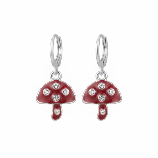 The99jewel_Contemporary_Silver_Plated_Austrian_Stone_Hoop_Earrings_For_Women_Red