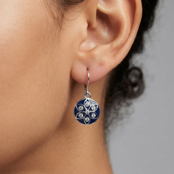 The99jewel_Chic_Designer_Silver_Plated_Austrian_Stone_Hoop_Earrings_For_Party_Wear_Blue
